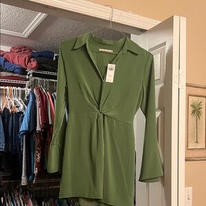 Abercrombie & Fitch Green Mini Dress